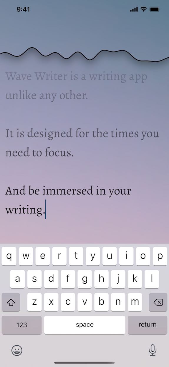 Wave Writer screenshot